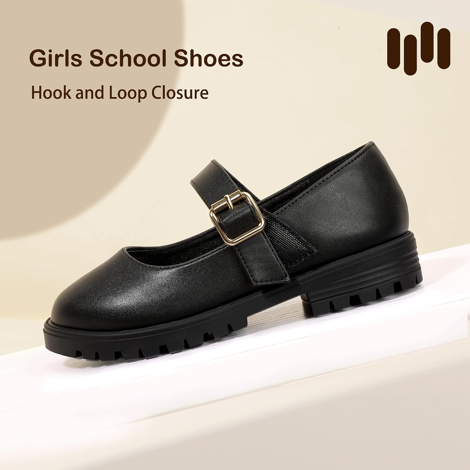 Girls Mary Jane Dress Shoes School Uniform Shoes Little Big Kids Round Toe Platform Flats