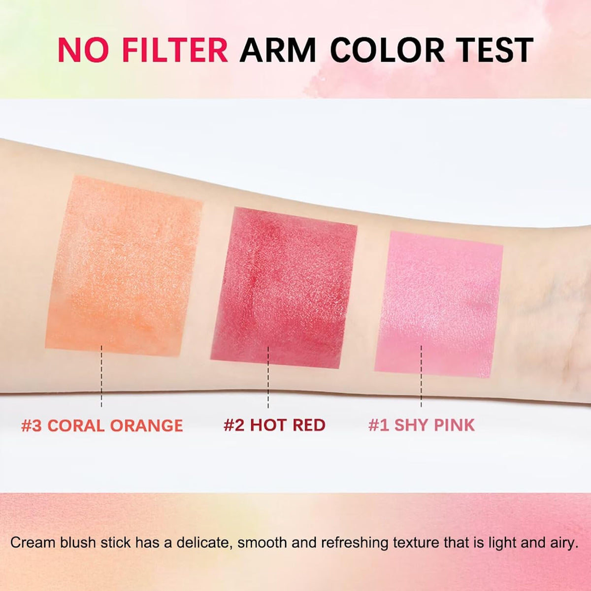 Multi-Use Makeup Blush Stick,Beauty Solid Moisturizer,Waterproof Natural Nude Makeup,Tinted Solid Moisturizer Stick