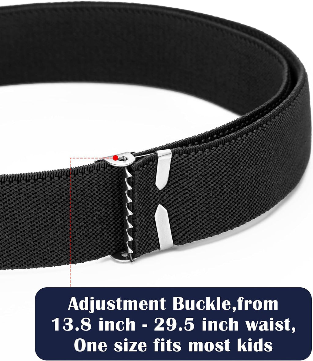 4 Pcs Kids Buckle Belt Kid Adjustable Elastic Belt Boy Stretch Belt for Children Favor