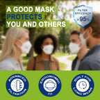 KN95 100pcs Face Mask for Adults KN95 Respirator Mask