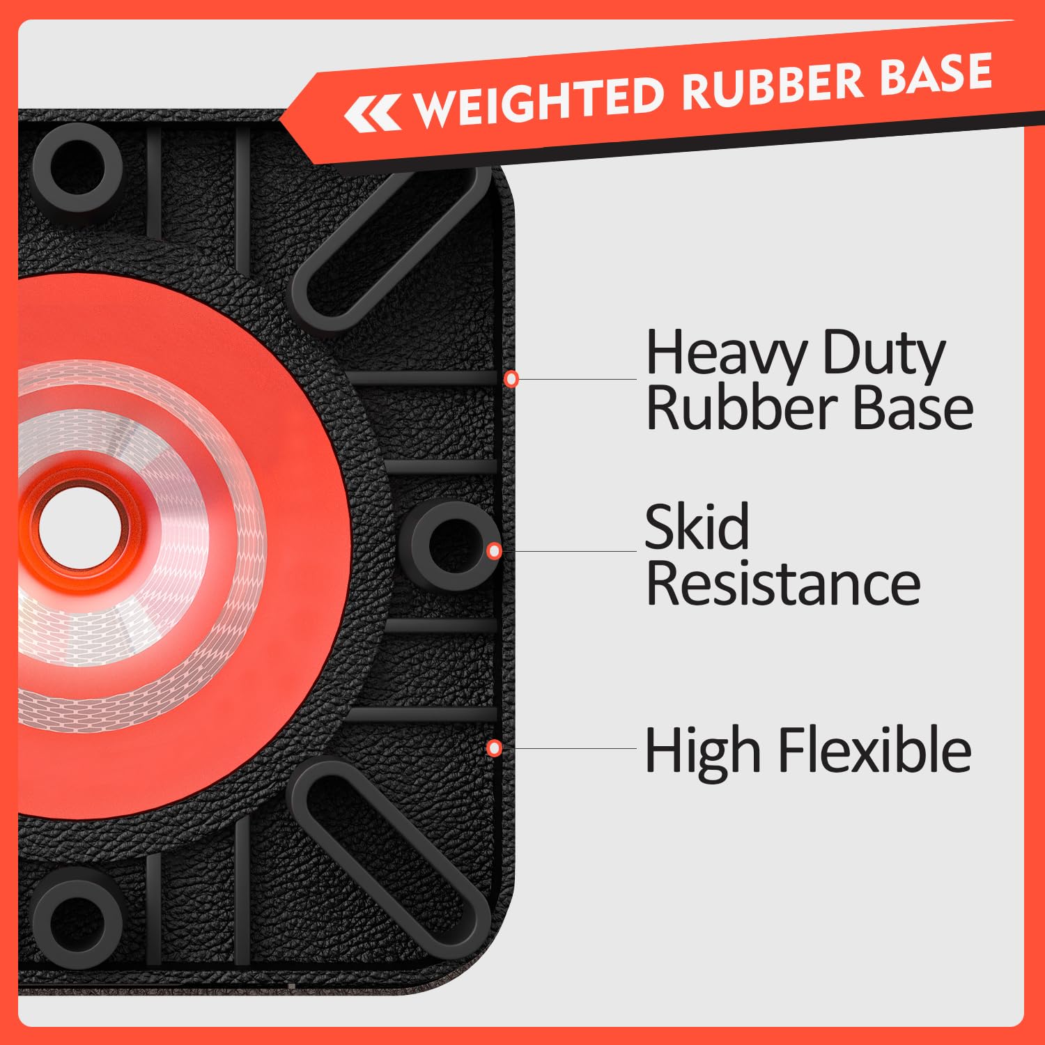 Orange Traffic Safety Cones 28 Inch with Weighted Base, 8 Pack | Reflective Collar, Flexible PVC