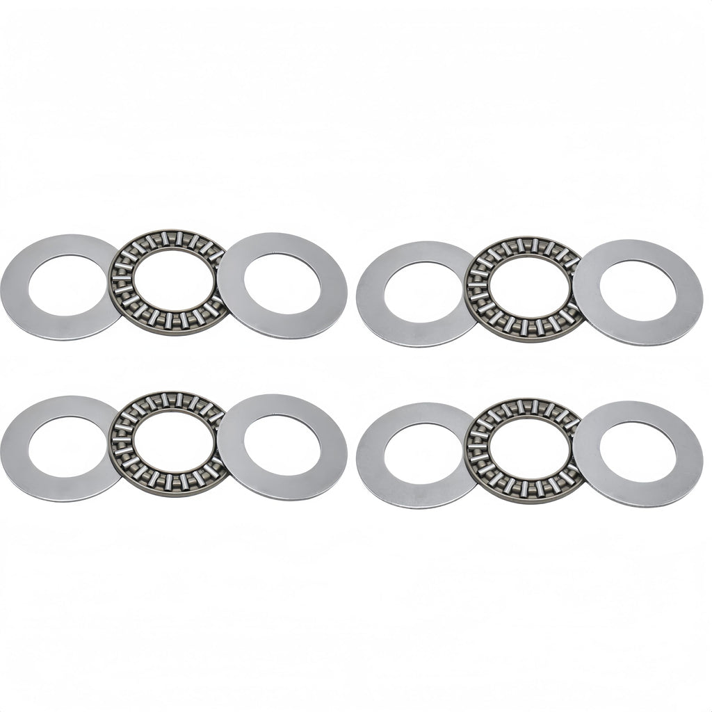 DEEG 4PCS AXK2035 2AS Needle Roller Thrust Bearings 20x35x4mm