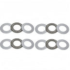 DEEG 4PCS AXK2035 2AS Needle Roller Thrust Bearings 20x35x4mm