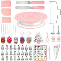 Cake Decorating Kit, 298 Pcs Baking Tools (Pink)