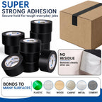 Black Duct Tape Bulk, 2 Inches x 60 Yards, 12 Pack