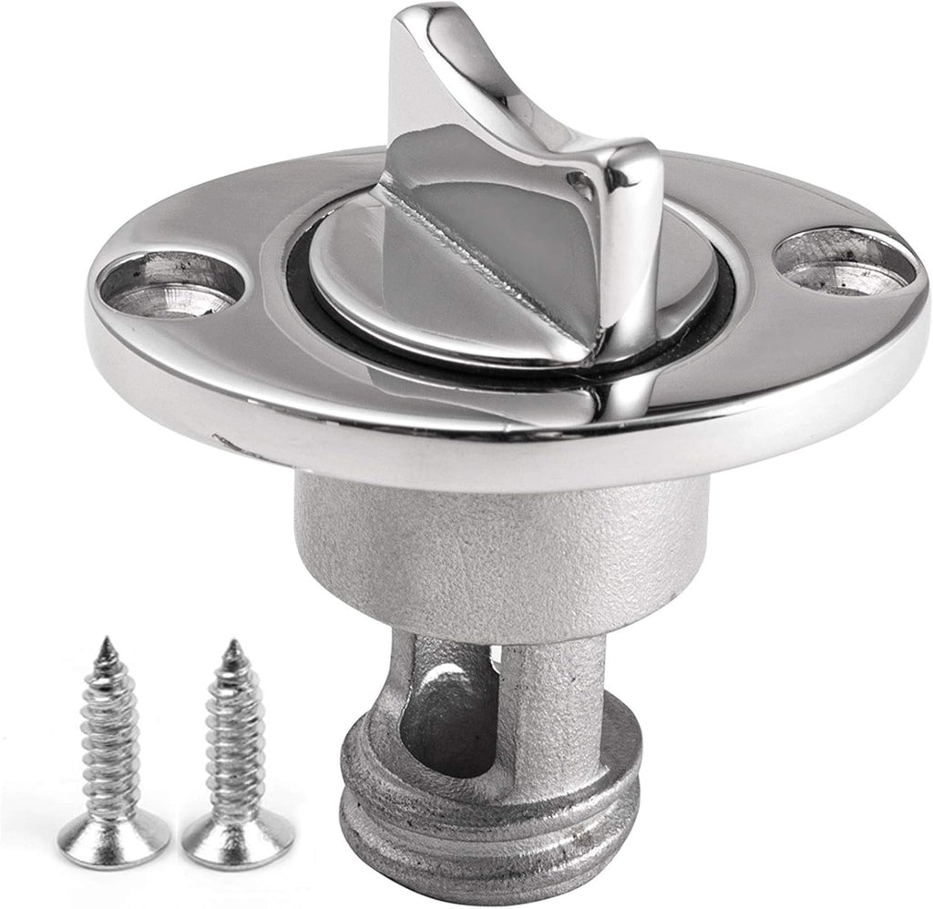 Oval Garboard Drain Plug,Marine 316 Stainless Steel Drain Plug Fits 1" Hole