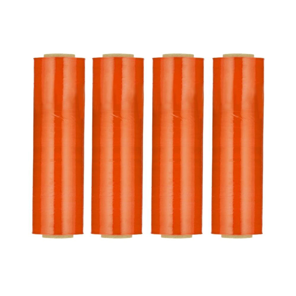 Orange Machine Stretch Wrap, 1 Pack, 20" x 5000 Feet, Dark/Opaque Color Plastic Cling Designed for Pallet Machine
