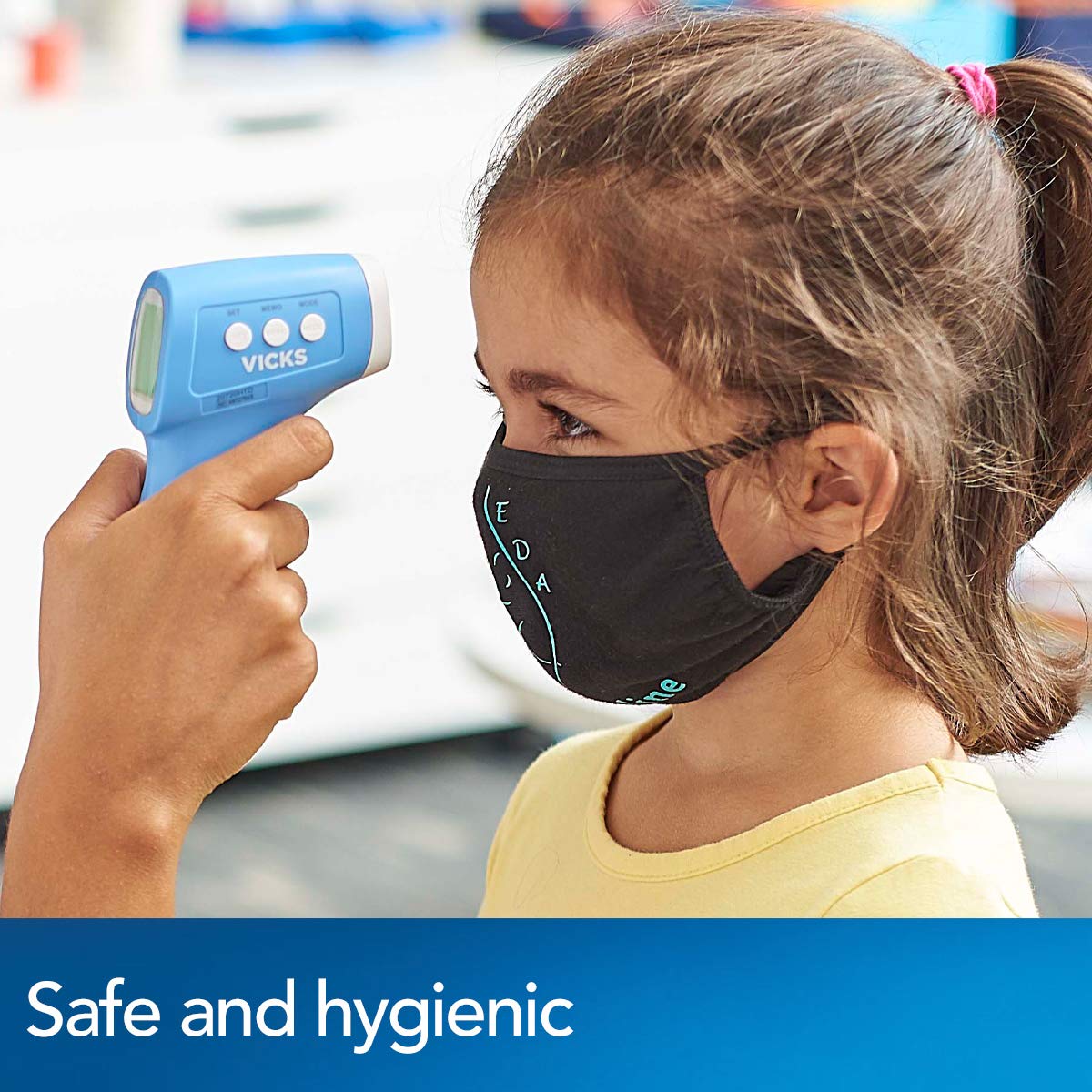 Non-Contact Infrared Thermometer for Forehead, Food & Bath, No-Touch Forehead Thermometer for Adults and Kids, Fast