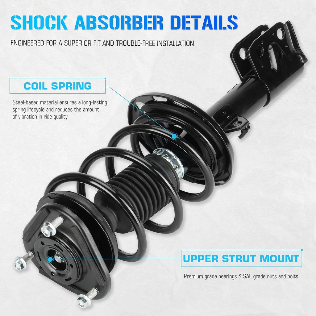 ILONPA Front Quick Struts Shocks for 2014-2019 Toyota Corolla (1.8L Only)