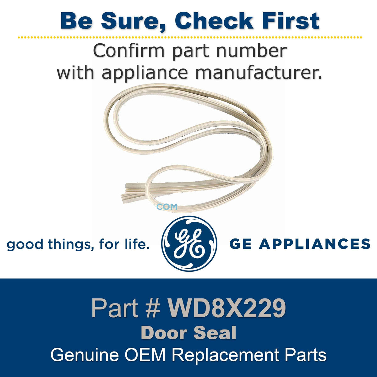 General Electric WD8X229 Dishwasher Door Gasket