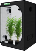 4x4 Grow Tent, 48"x48"x78" 600D Mylar Growing Tents for Indoor Plant | 100% Reflective Mylar Interior, Easy-view