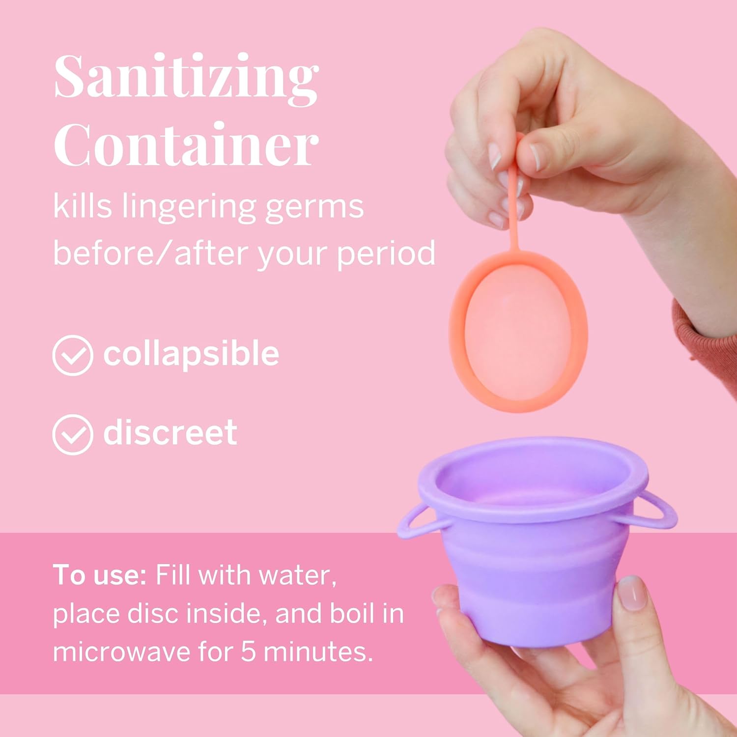 Pixie Menstrual Disc Kit for Feminine Care - Pixie Discs are Designed to Remove Like Tampons - 100% Medical-Grade