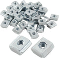 50Pcs 2020 Series Sliding T Nuts, M4, Carbon Steel