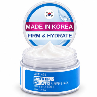 Collagen Korean Face Cream for Women | Overnight Hydrating Facial Moisturizer for Sensitive Dry Skin | Moisture