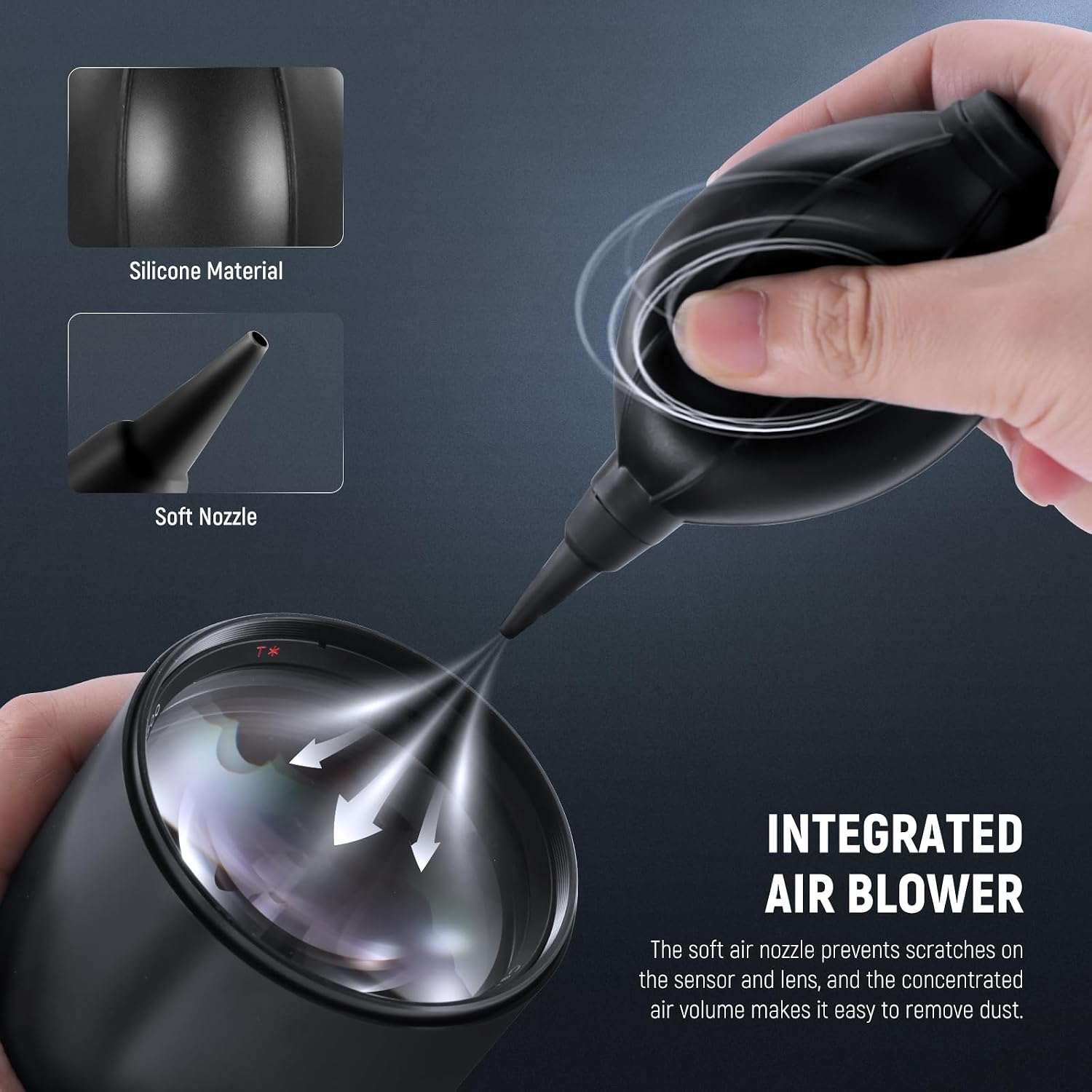 16 in 1 Camera Lens Cleaning Kit, Brush + Air Blower + Cleaning Swab for 24mm Full Frame Sensor + 1x Cleaner Spray +