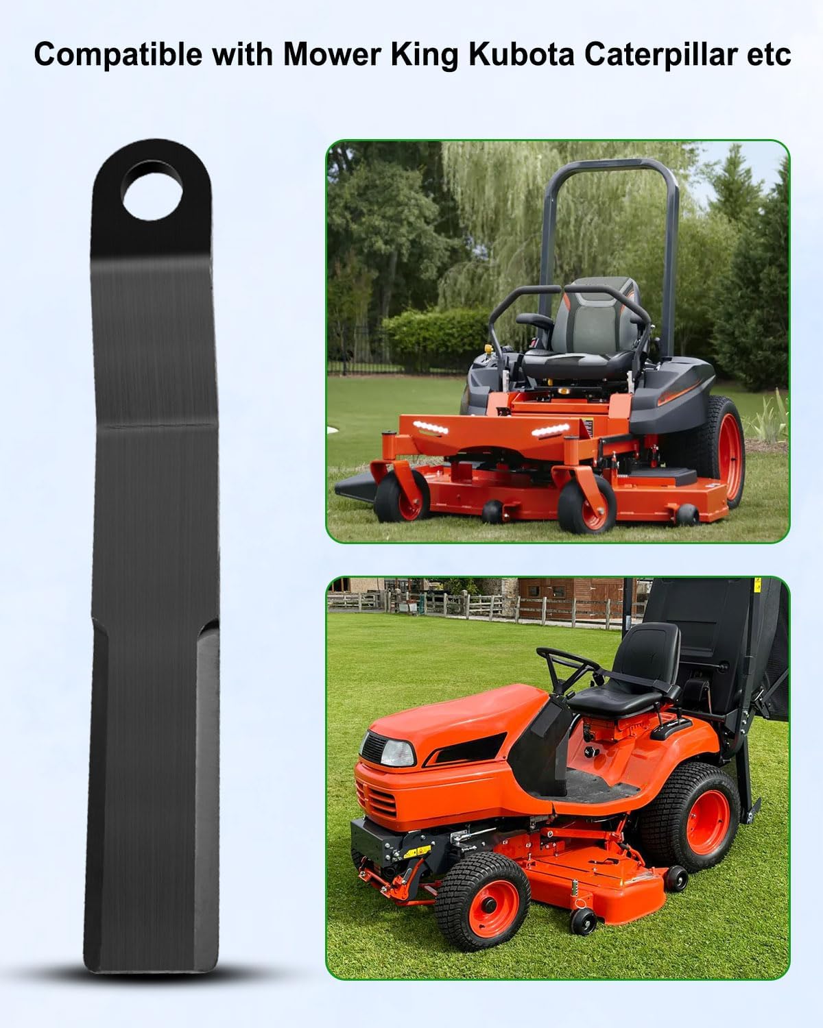 Rotary Cutter Blades Fit for Bush Hog Kubota Bobcat CAT John Deere Case | 4 Pcs, Brush Hog Replacement Mower Blades