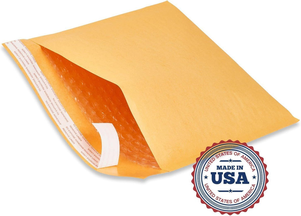 #5 Kraft Bubble Mailers 10.5x16 Inches Shipping Padded Envelopes Self Seal Waterproof Cushioned Mailer 25 Pack