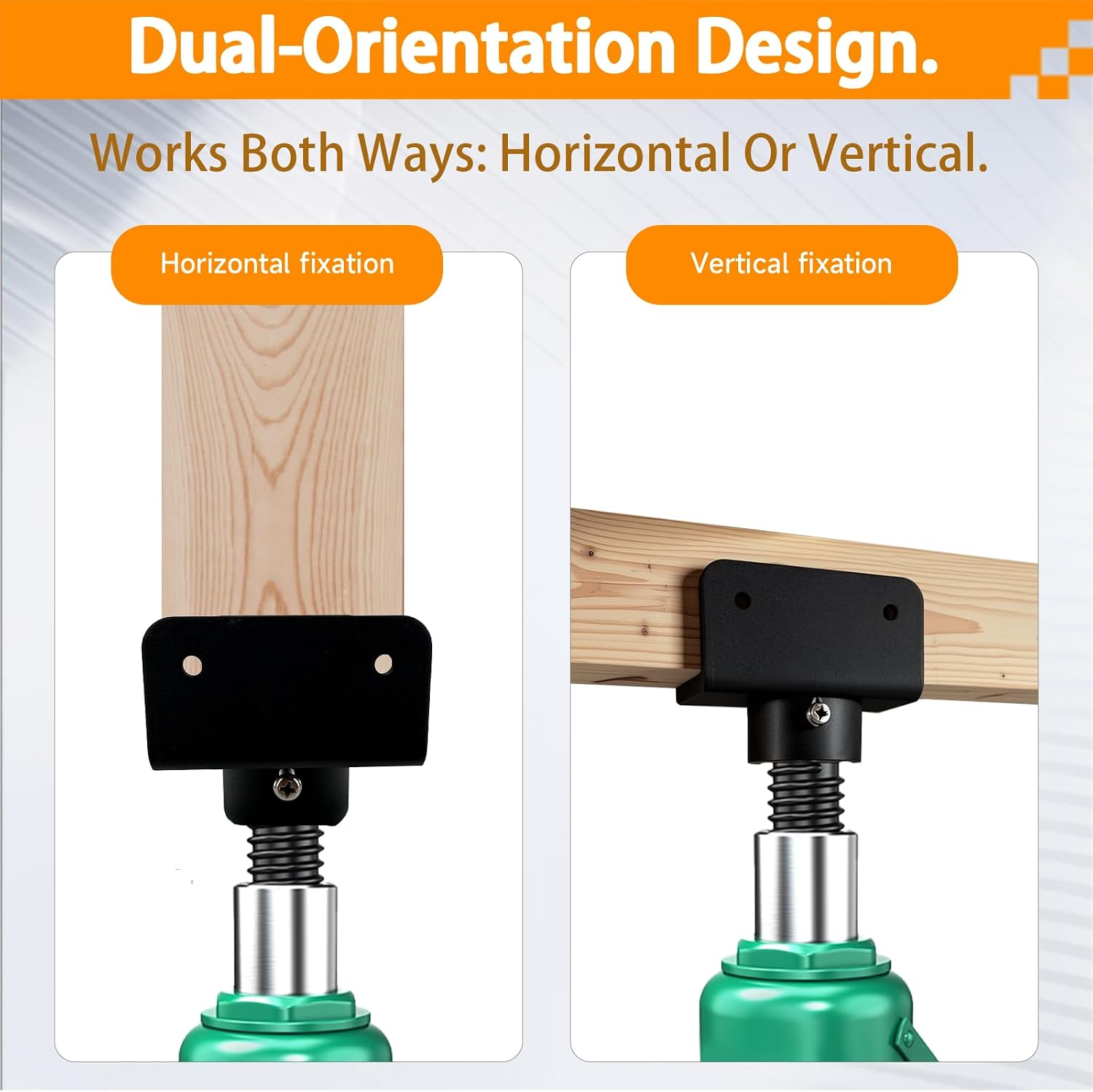 U-Shaped Bottle Jack Post Adaptor for 4x2, 4x4, 4x6 Wood Beams, U-Head Heavy-Duty Steel Stand
