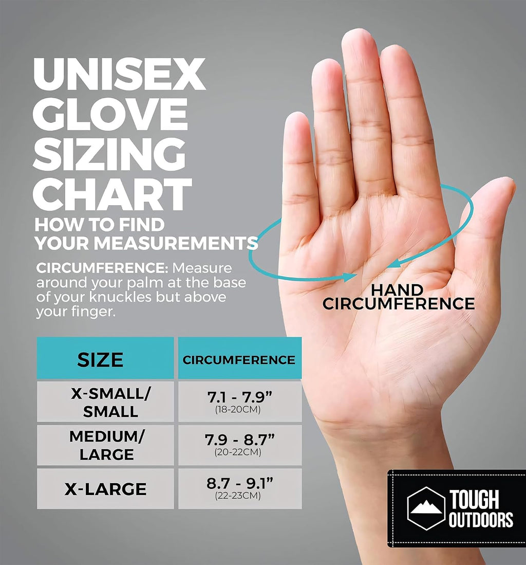 Ski Gloves Men Women - Black Snow Ski Gloves Women Men - Adult Ladies Men's Insulated Waterproof Winter Glove