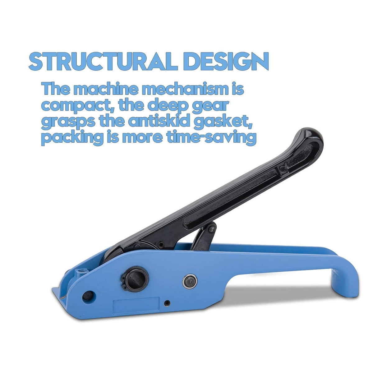 Heavy Duty Poly Strapping Tensioner Sealer and Cutter Manual Packing Tools Kit for 1/2"-3/4" Width Polyester