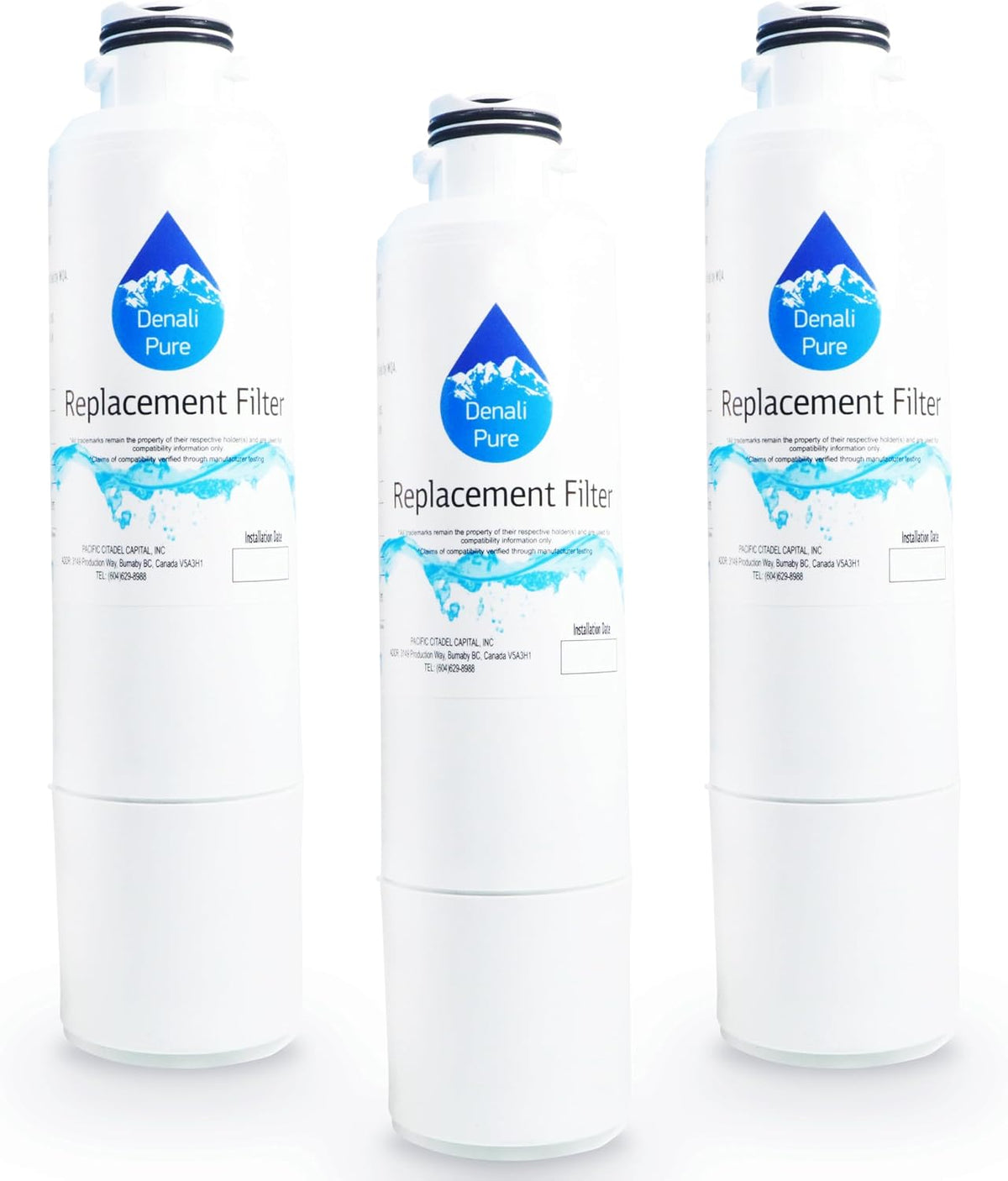 3-Pack Replacement for Samsung RS261MDWP Refrigerator Water Filter
