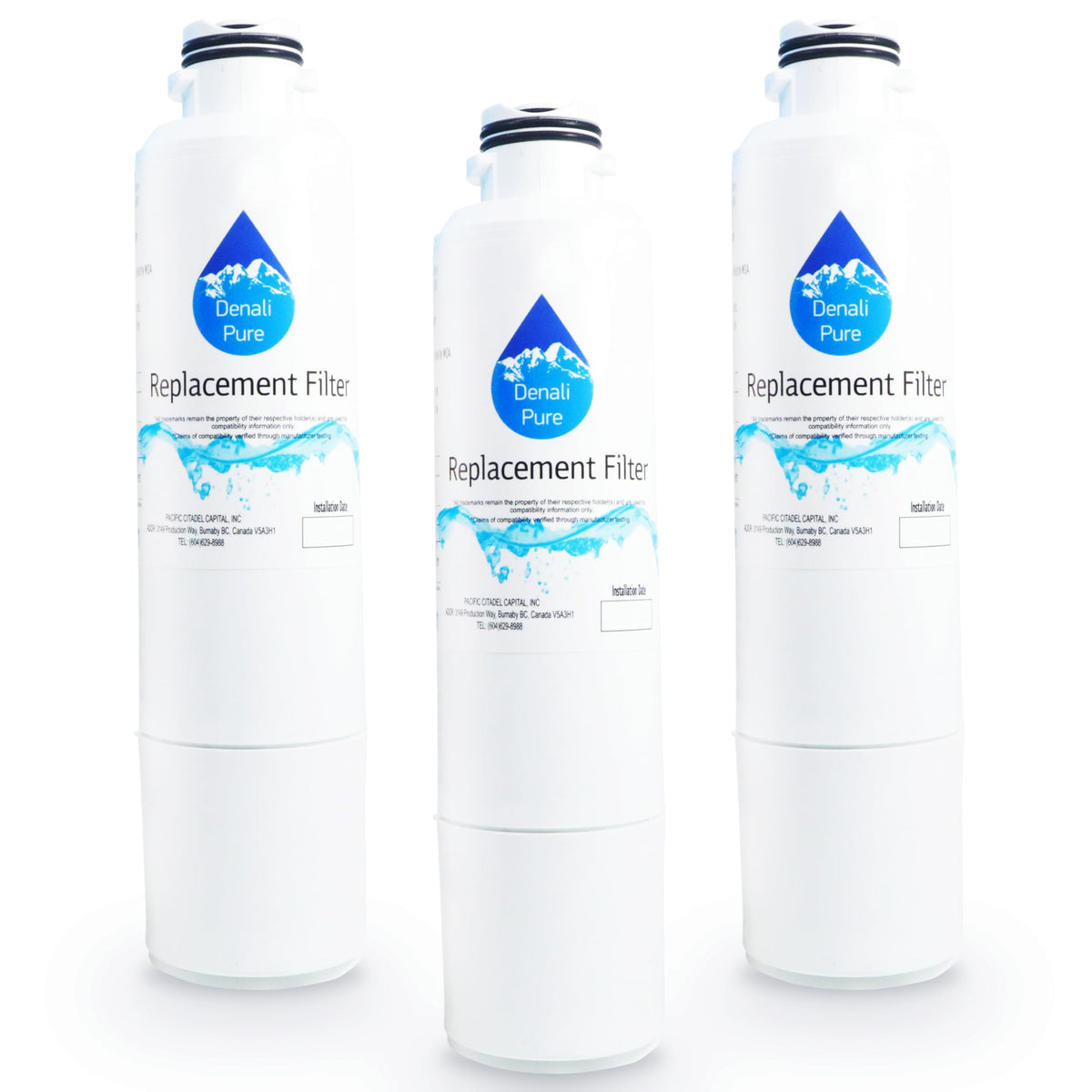 3x Replacement for Samsung RFG296HDPN/XAA-0001 Refrigerator Water Filter