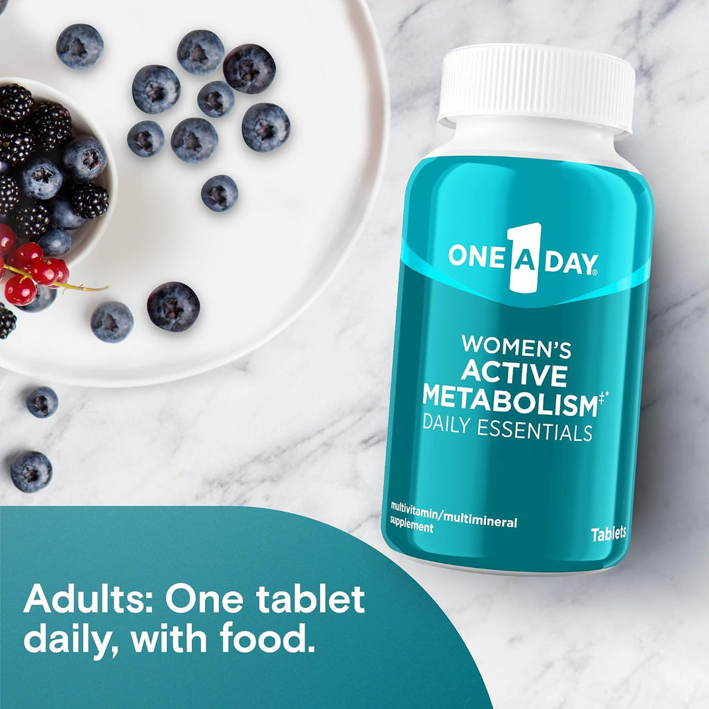 Women's Active Metabolism Daily Essential, Multivitamin for Women, Metabolism Support, Vitamins for Women with All 8