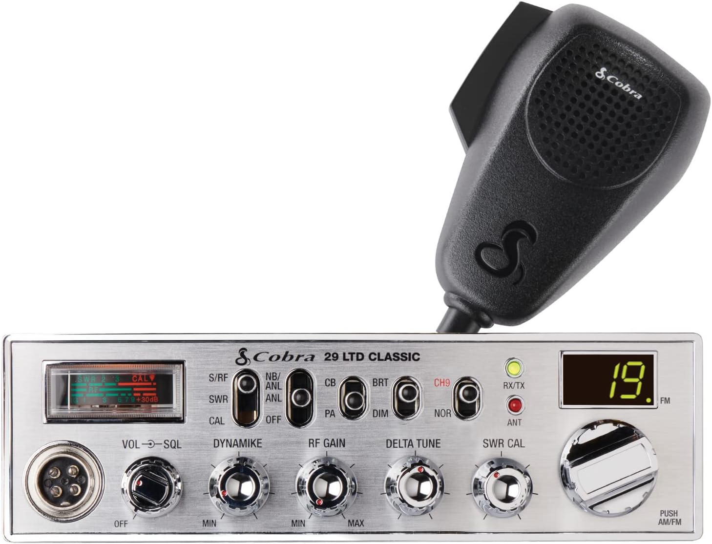 29 LTD Classic AM/FM Professional CB Radio - Easy to Operate, Emergency Radio, Instant Channel 9, 4-Watt Output, Full