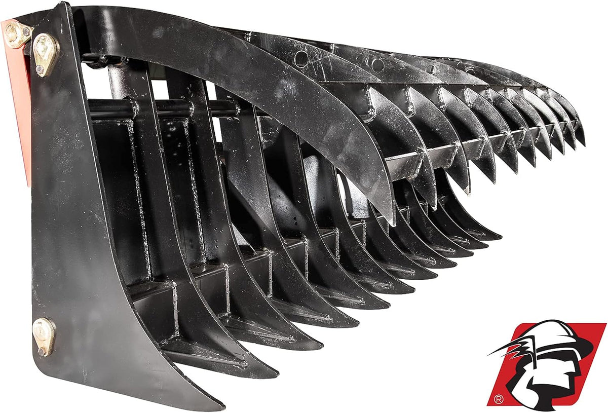 Industries Skid Steer Root Rake Grapple Attachment 66" Wide