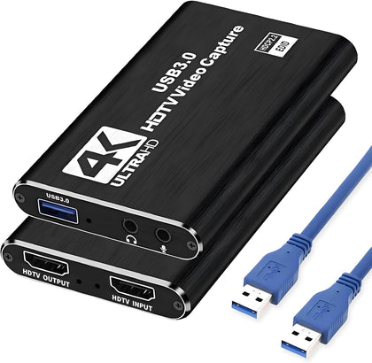 4K Capture Card Game Capture Card 1080P 60FPS for Streaming | Capturadora De Video For Game Recording Live Streaming