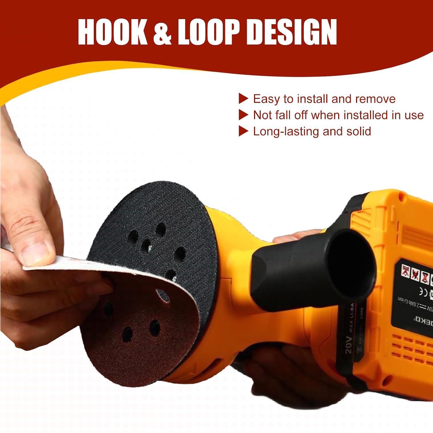 70 PCS 5 Inch 8-Hole Sanding Discs, 9 Mixed Grits | 40 80 120 180 240 320 400 600 800 Grit Hook and Loop Sandpaper
