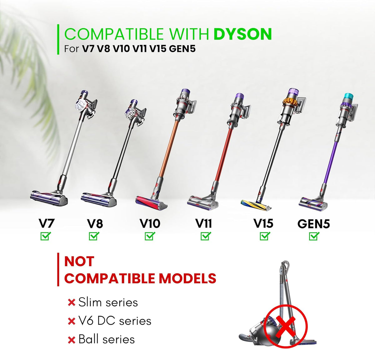 Dryer Vent Cleaner Kit for Dyson V7 V8 V10 V11 V15 Vacuum Accessories