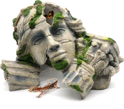 Reptile Cave Hideout Tank Accessories Decorations, Aquarium Hideaway Cave Fish Tank Decorations for Amphibians, Betta