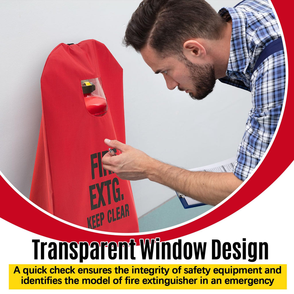 2 Pcs Fire Extinguisher Cover, 13-20lb