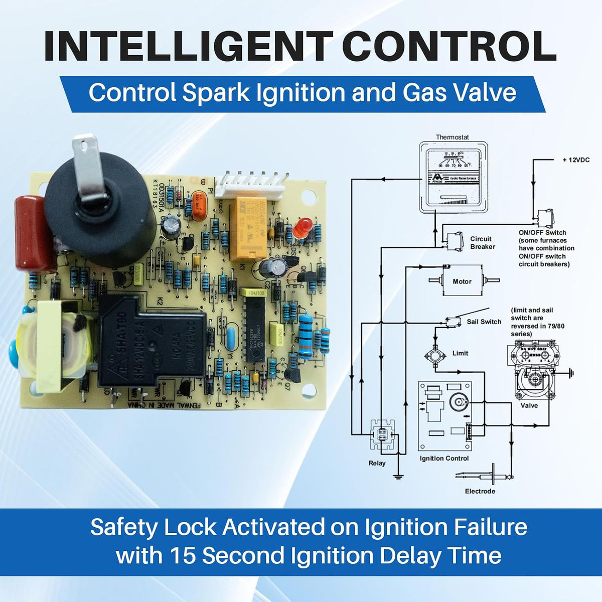 OEM 31501 RV Furnace Ignition Control Board for Atwood/Dometic