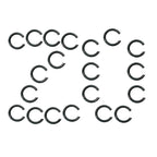 Sootim 691265 Retaining Ring Starter Drive Gear Metal C-Clip Retainer 20Pcs