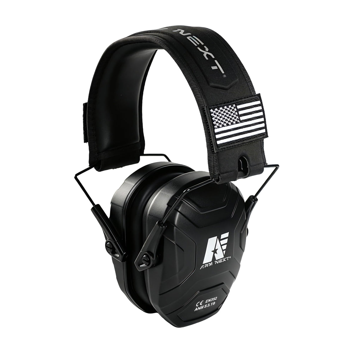 Noise Reduction Ear Muffs,Foldable Shooting Ear Protection,BLACK