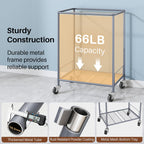 170L Large Laundry Basket with Wheels, Rolling Laundry Hamper Easy Access Clothing Minimizes Bending, Laundry Cart
