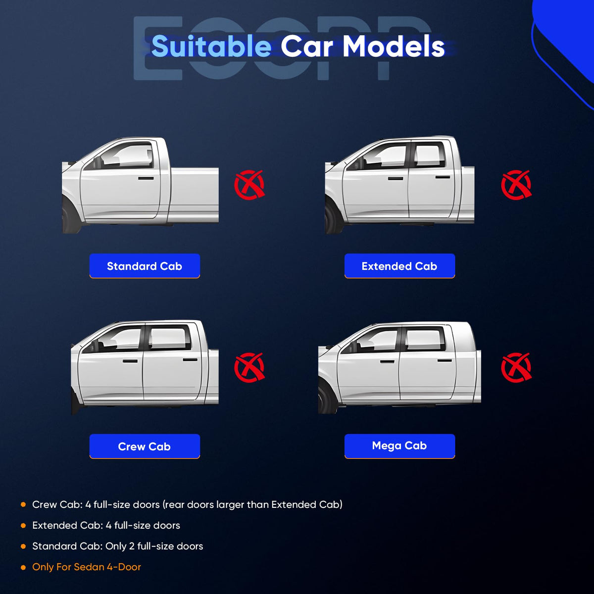 ECCPP Outer Rocker Panels Compatible with Toyota Corolla 2003-2008