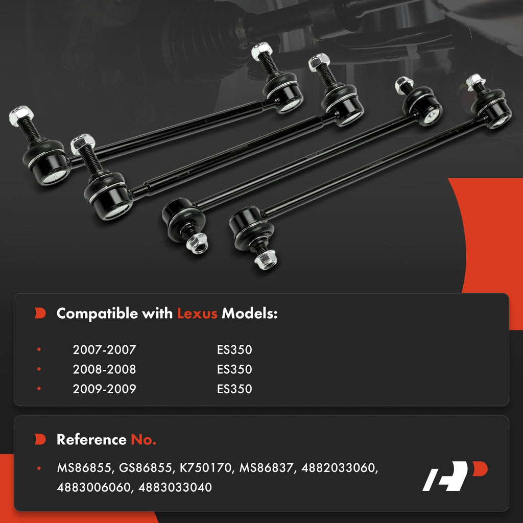 A-Premium Front & Rear Sway Bar Link Stabilizer Link Kit