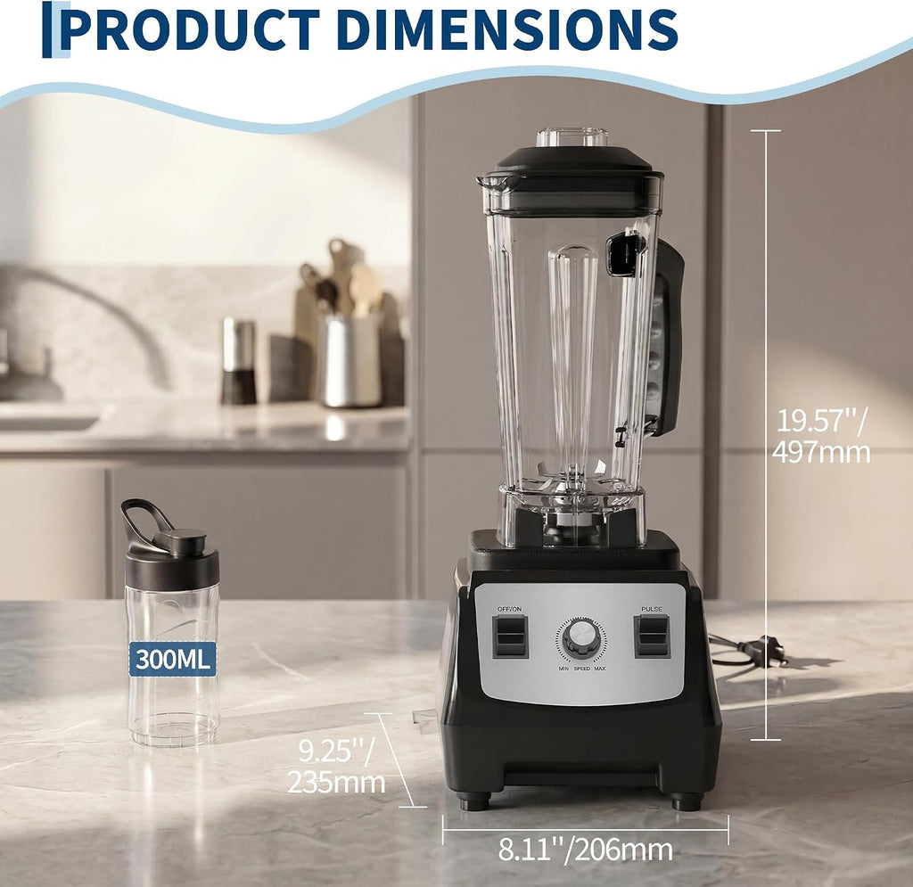 Commercial Blender 68oz 2200W, 28000RPM Professional Blender