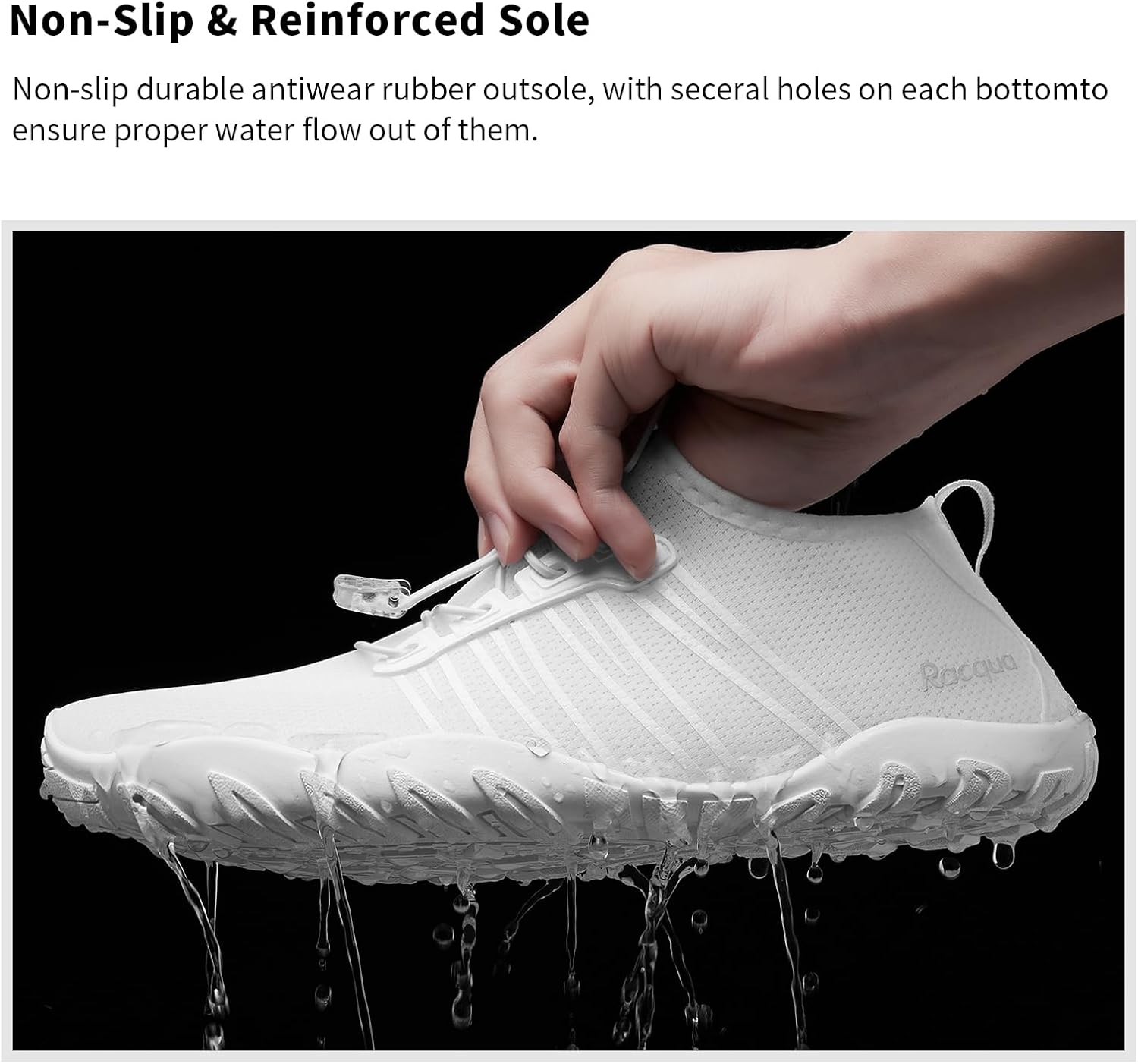 Water Shoes Quick Dry Barefoot Water Aqua Sport Beach Pool Swim Surf Diving for Men Women