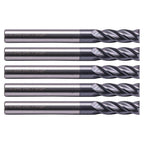 SEFHLI 4 Flute Solid Carbide Square End Mill Set(5Pcs, 1/4in), AlTiN Coated