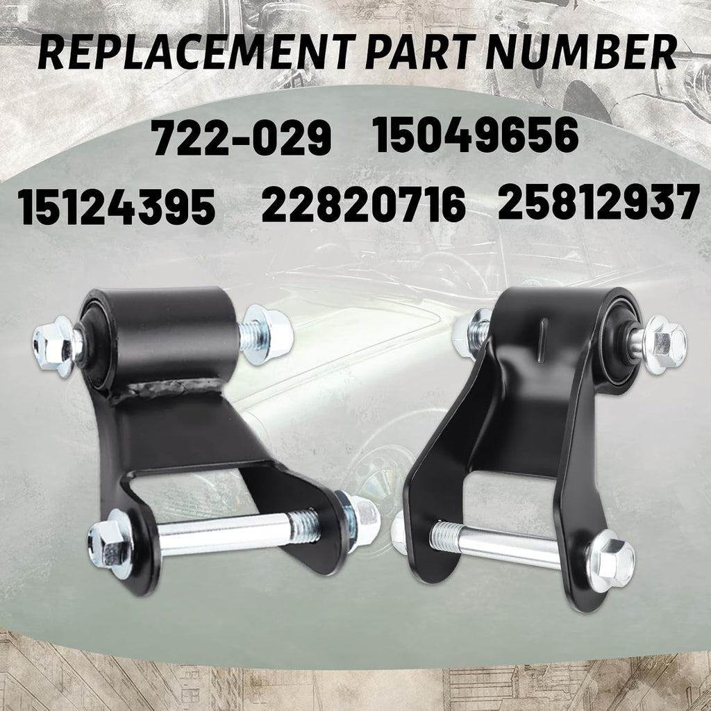 Rear Leaf Spring Shackle Kit Set of 2 Replaces 722-029