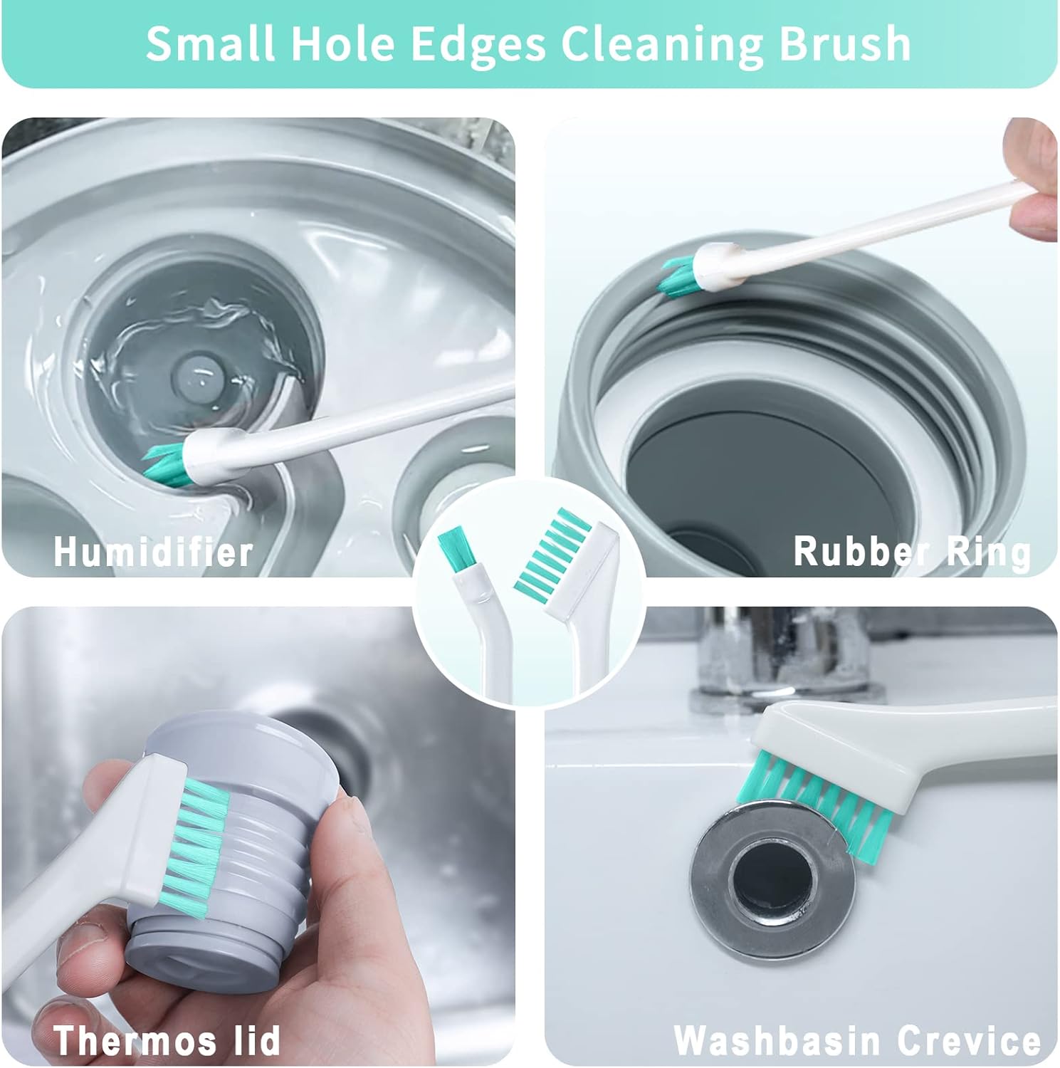 Small Cleaning Brush Tight Spaces, 8pcs Crevice Cleaning Brushes Tool for Household Use, Tiny Cleaning Brush Mini
