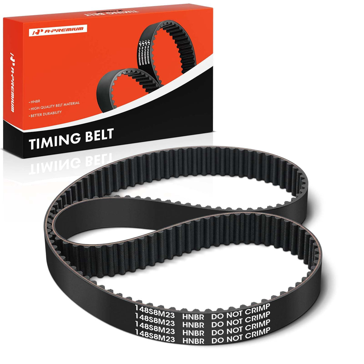 A-Premium Engine Timing Belt Compatible with Volkswagen, Audi
