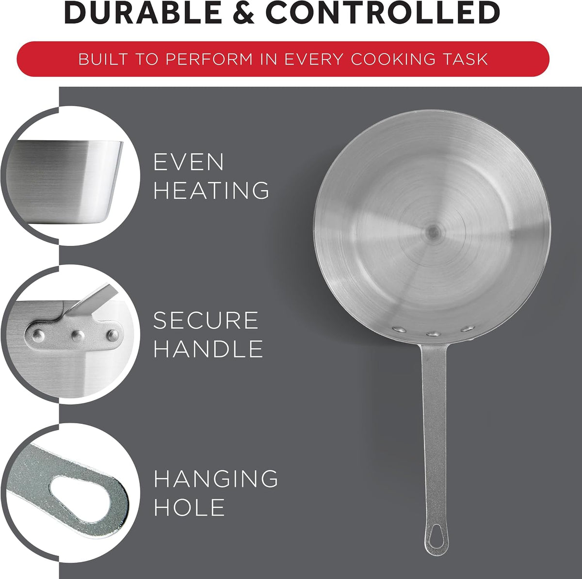 5 qt Aluminum Heavy-Duty Sauce Pan
