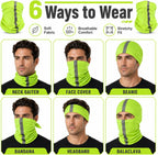4 Pcs Neck Gaiter Face Mask for Men