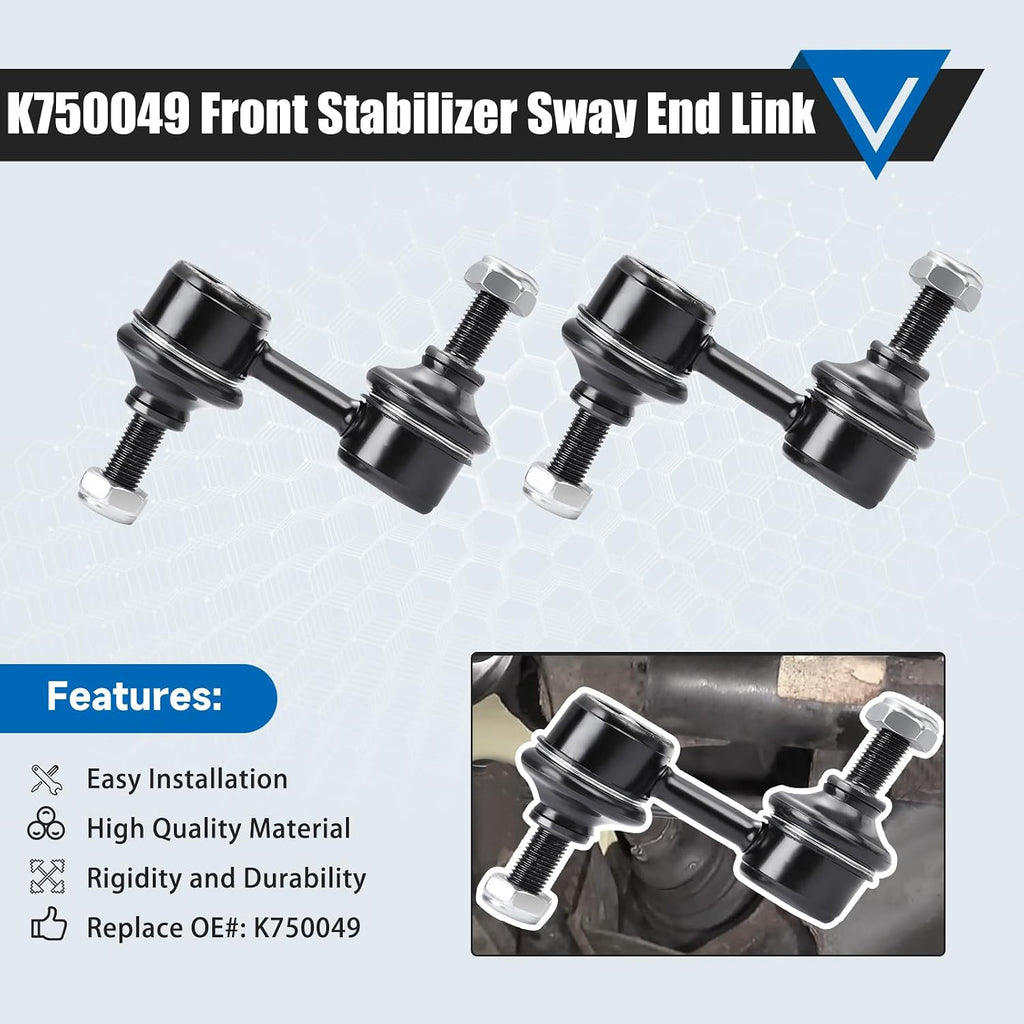K750049 Sway Bar Links - Front Stabilizer Bar End Links Compatible with 2003-2013 Subaru Forester 2002-2016 Impreza 2005-2009 Legacy Outback