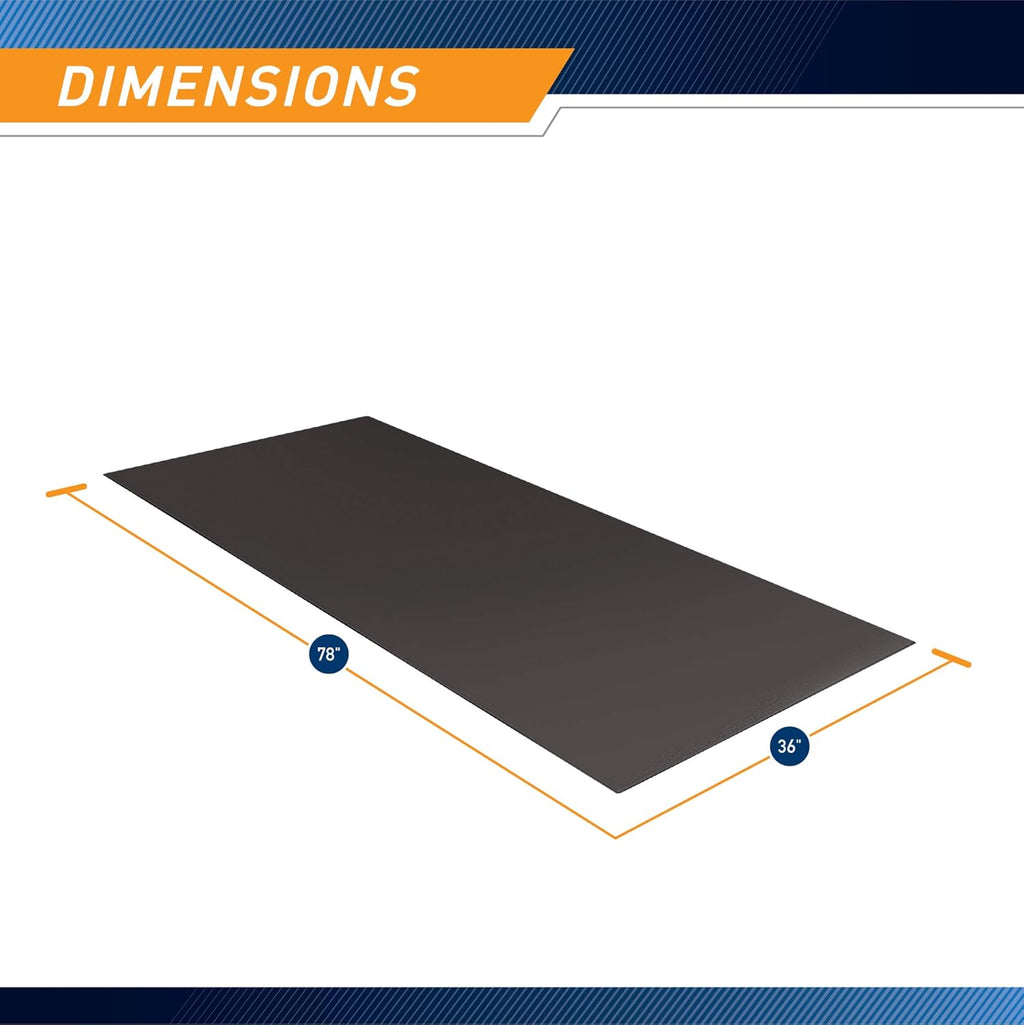 Fitness Equipment Mat and Floor Protector Compatible for Treadmills, Elliptical, Exercise Bikes, Stationary Cycles